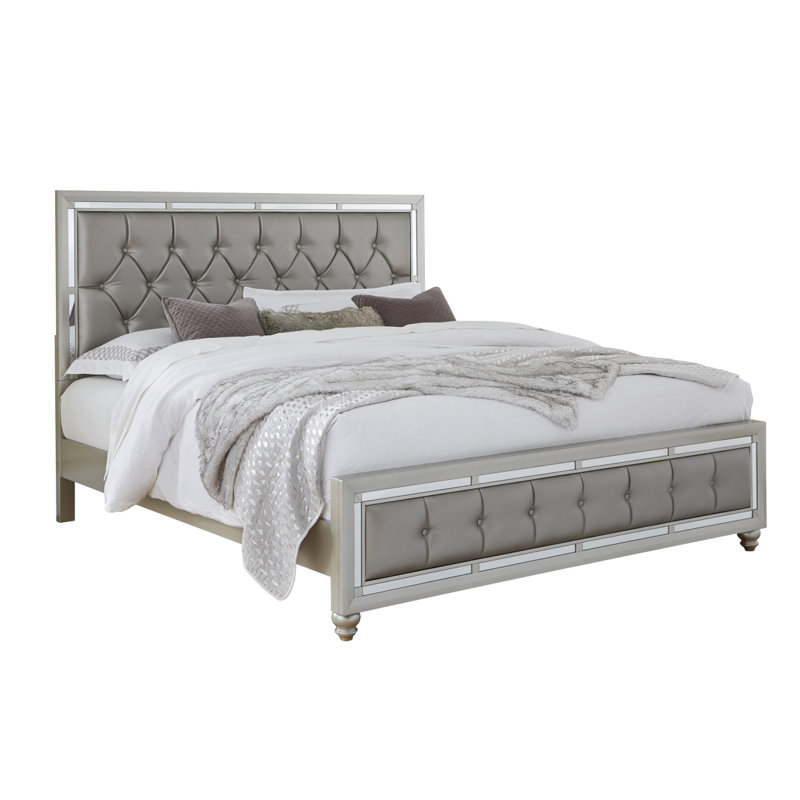 CHLOE GEMSTONE ARGENT LIT PLEIN, Grand lit