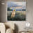 Dog in the Flowers III Canvas Print Pet Wall Decor by Art Remedy, White Frame, 40 x 40-324290-324278