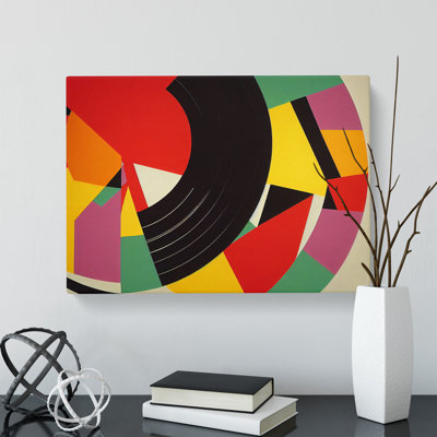 Abstract Vinyl Record Vol.2 - Wrapped Canvas Print