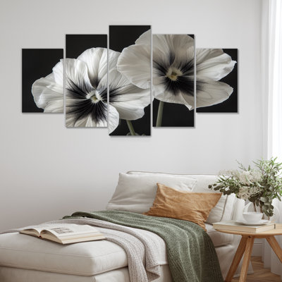 Graig - Pansies Wall Art Print Set