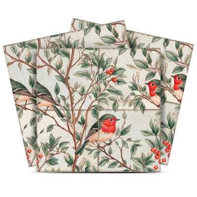 12" x 12" Bird Vinyl Peel and Stick Mosaic Tile (Set of 24)