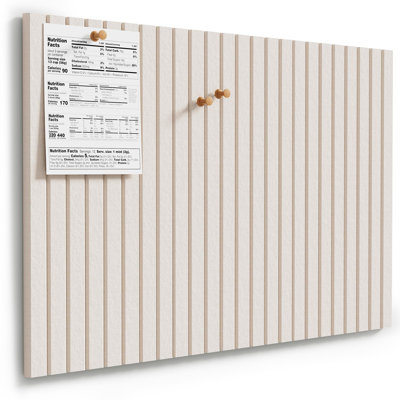 Bulletin Board 36" x 24", Light Tan Felt Wall Tiles Room Decor | Cork Board For Walls Alternative, 6 Pack 11.8" x 11.8" 3D Wall Panels, Poster Felt Board, Pin Board For Office, Home Decor