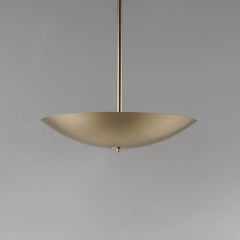Vesta 1 - Light LED Pendant, French Gold, 4.75" H x 23.5" W x 23.5" D, French Gold