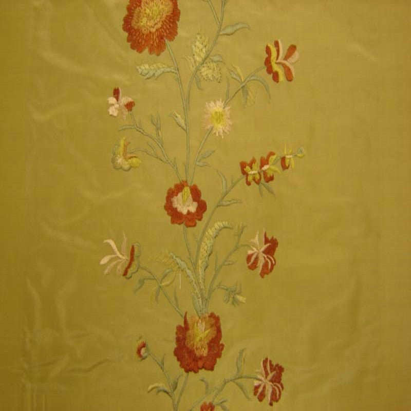 Juliet Fabric | Floral Embroidered Silk Fabric | Drapery & Curtain Fabric-Tagged