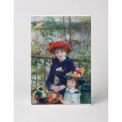 Deux soeurs (sur la terrasse) (1881) - Portrait, art mural sur toile