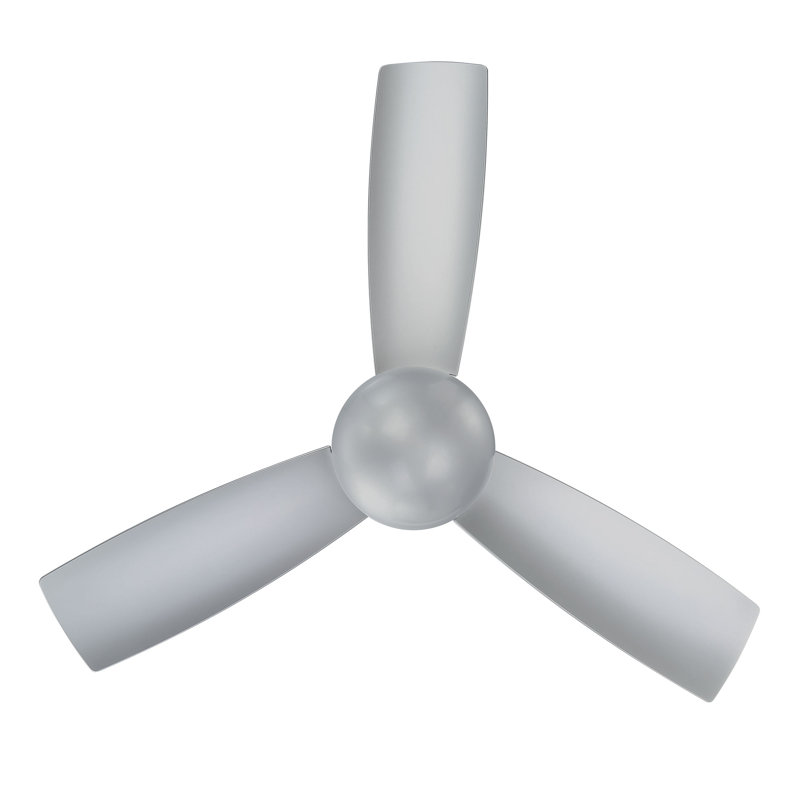  Brushed Nickel 44" Flush Mount Outdoor/Indoor Smart Ceiling Fan with Remote Control, Works With Google Assistant, Amazon Alexa and IOS/Android Mobile APP, 3000K Colour Temperature 