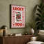 Lucky You Retro - Wrapped Canvas-1437686360-1437686364