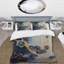 Ensemble de housse de couette en microfibre / polyester Blue Cherry Blossom Branch II-1352903053