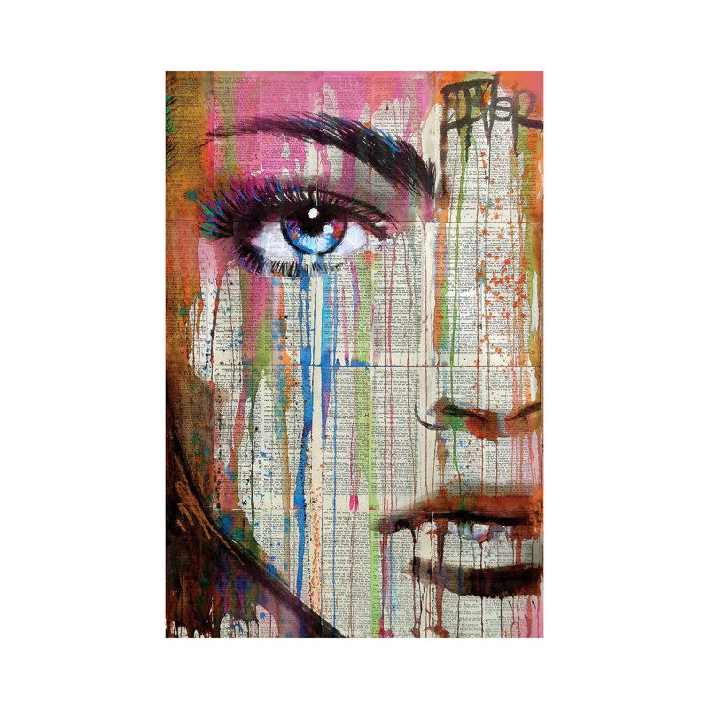 «Aeon» par Loui Jover - reproduction d'art sur toile tendue, H 26 po x l 18 po x 1,5 po
