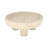Latitude Run® 10" Tan Travertine Footed Bowl, Stone