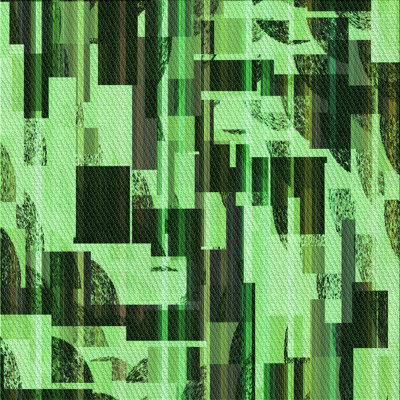 Tapis abstrait vert clair / vert foncé