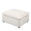 Canapé modulaire moderne en chenille beige - amovible et réglable pour un confort optimal