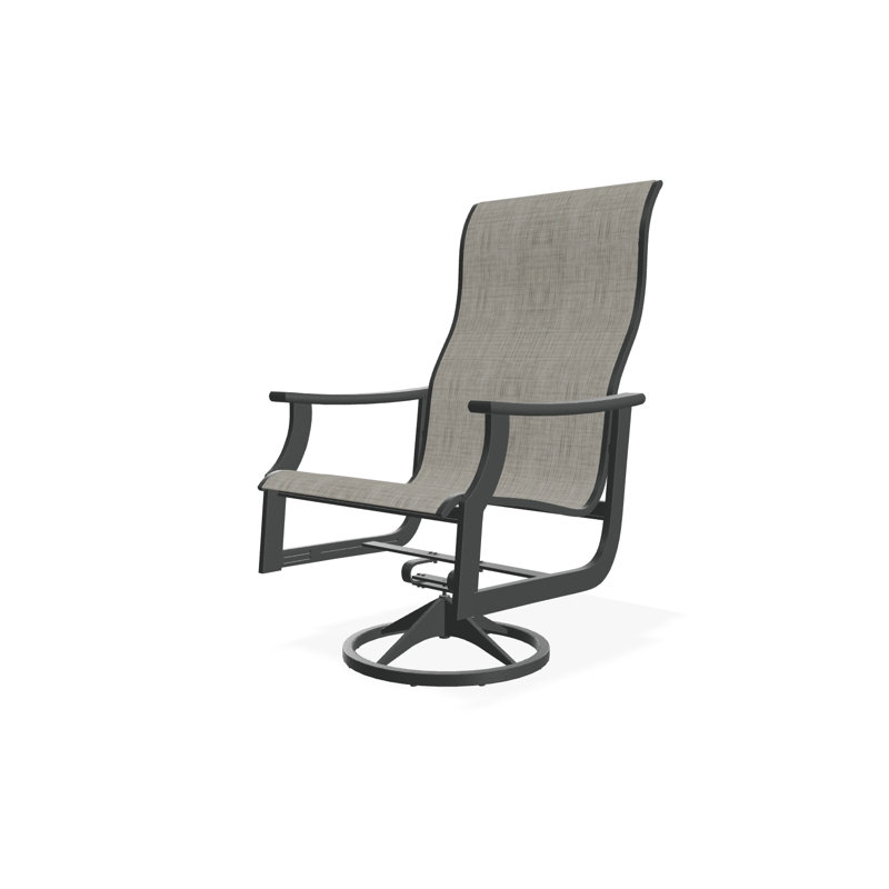 St. Catherine Polymer Outdoor Lounge Chair, Graphite, James