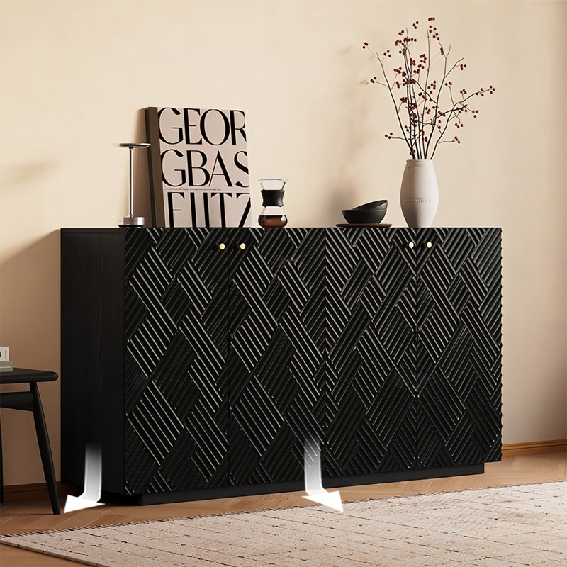 Retro-style storage sideboard cabinet