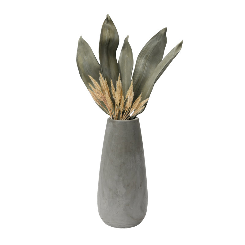 Isabeth Paulownia Wood Vase with Washed Finish