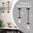 Levona 1 - Light Medium 5.1" Wide Cylinder Hammered Glass Kitchen Island Pendant-2018354488