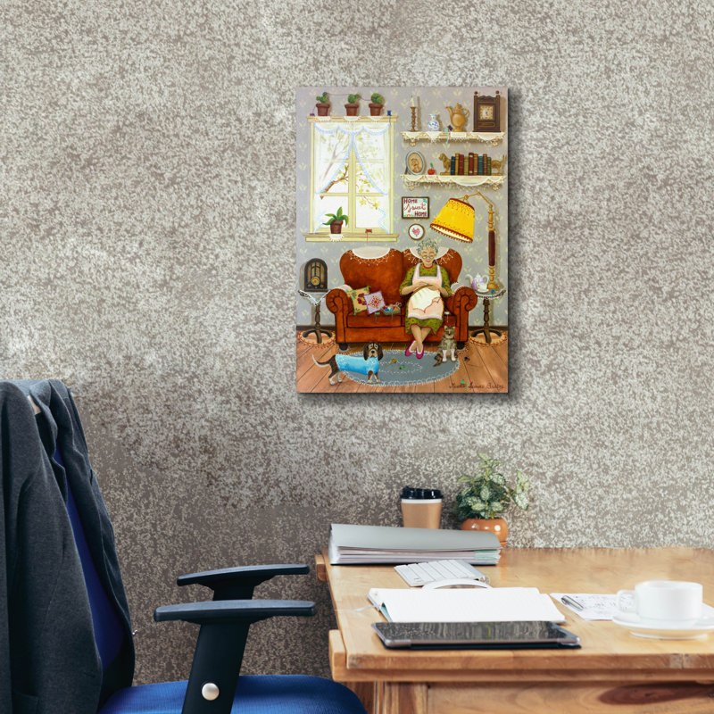  «Broderie» par Maria Laura Bratoz, art mural sur toile, 18 po x 26 po, H 26 po x l 18 po