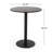 Matte Black Iron Bistro With A Smooth Surface For Outdoor Dining An Elegant Tabletop
