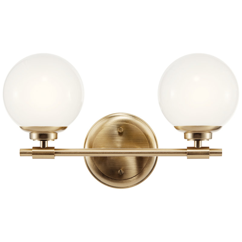 Éclairage de salle de bain à intensité variable à 2 lumières Thorman, Nickel