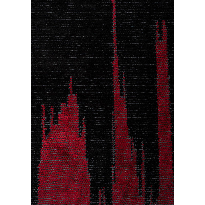 Rapture Abstract Area Rug, Rectangle 6'7" x 8'3"
