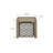 Oak Crest End Table with Nesting Upholstered Stool in Wheat – American White Oak Veneer