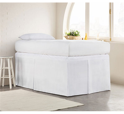 Tailored Dorm Sized Bed Skirt