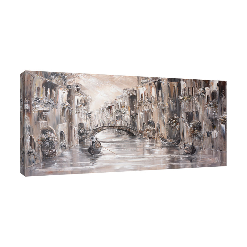 "Drifting In Mystery_2X1. Tif", toile tendue par Isabella Karolewicz, H 18 po x l 36 po x P 1,5 po