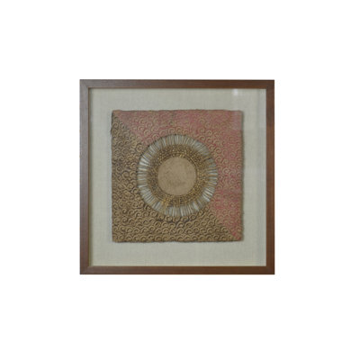 Handmade Boho Abstract Wall Decor on Solid Wood