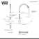 Brant 19 H 1-handle Pull-Down 2-Function Sprayer Kitchen Faucet
