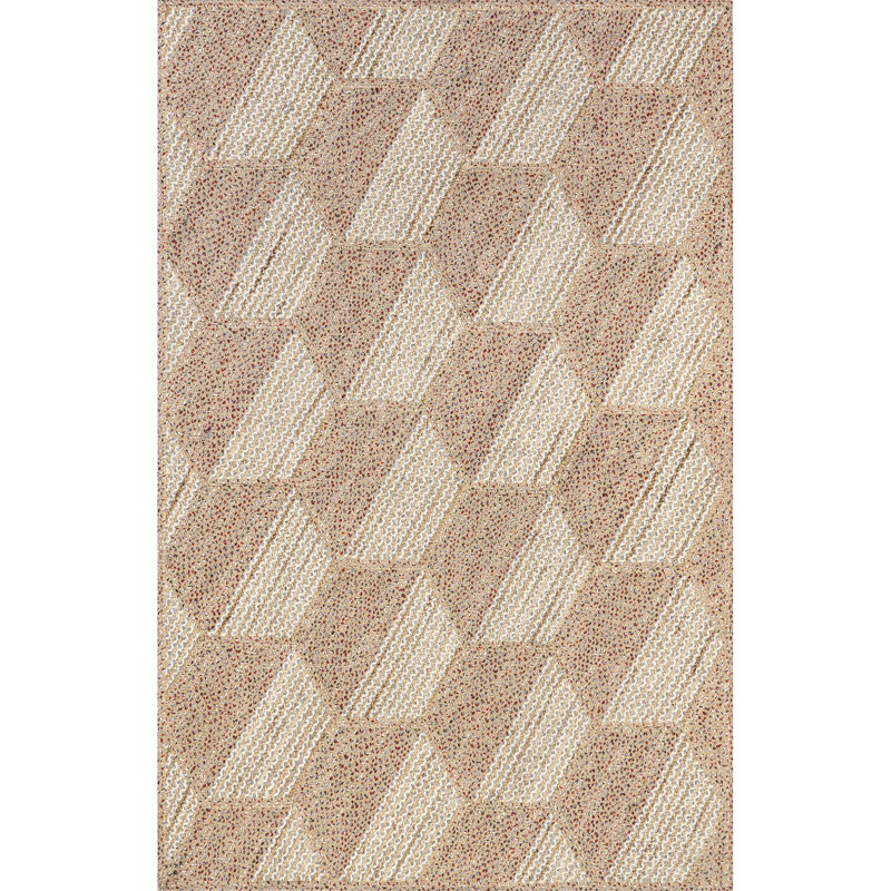 Mitzy Casual Honeycomb Jute Blend Area Rug, Rectangle 4' x 6'