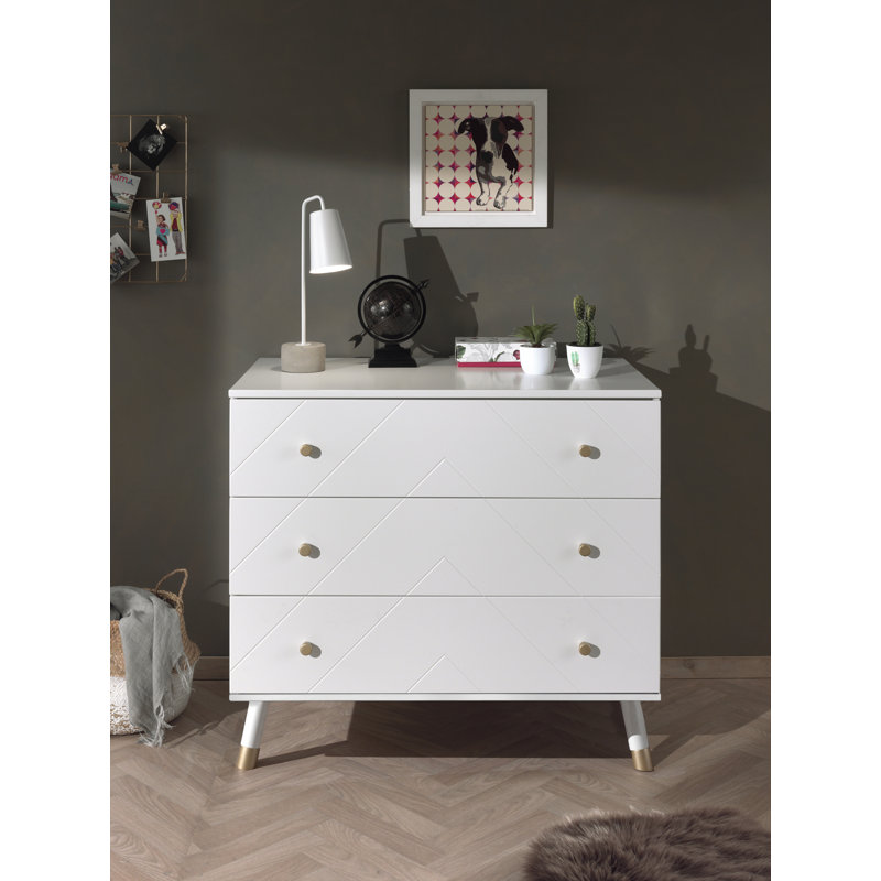 Billy 100cm W 3 - Drawer Chest of Drawers