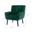 Chaise de chambre à coucher avec accoudoirs noirs, moderne et ergonomique-116789389