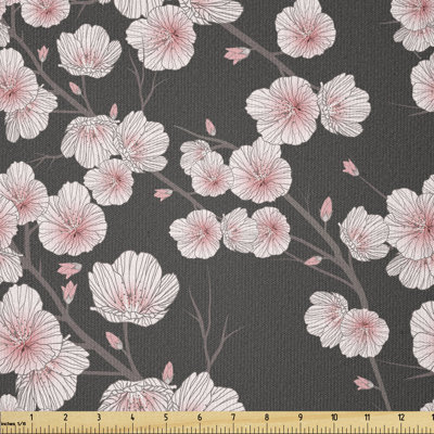 Deshandra Branches with Blooms and Buds Multi-Purpose Fabric