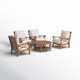 Brunswick Teak Seating Group with Cushions