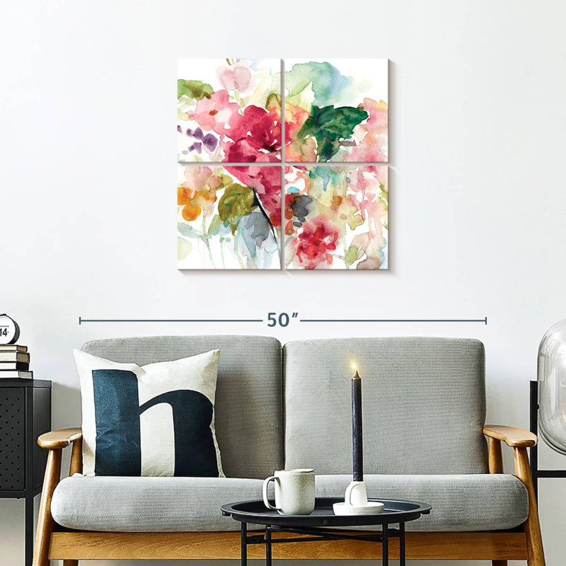Citrus Floral Punch, 26" H x 26" W