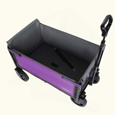 Chariot tout-en-un convertible pliant à 4 roues avec siège et laisse pour chien - Chariot utilitaire pliable robuste pour le camping Magasinage à la plage - Siège polyvalent et espace de rangement