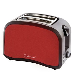  Continental Electric CE-TT011 Electric Toaster, 2 Slice, White:  Home & Kitchen