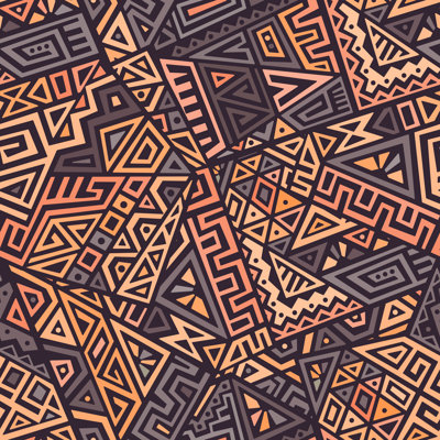 Fouke Vector Pattern - Wrapped Canvas Print