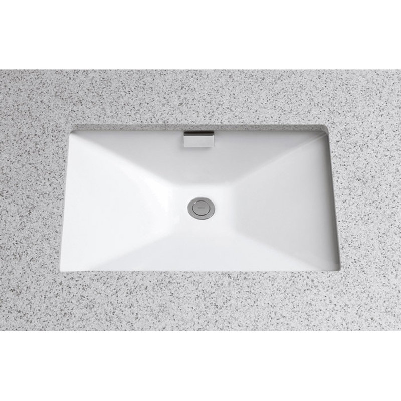 TOTO® Lloyd® Rectangular Undermount Bathroom Sink, Colonial White, Colonial White