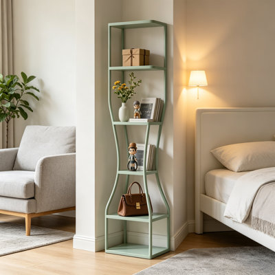 Modern Green 5 Tier Display Shelf