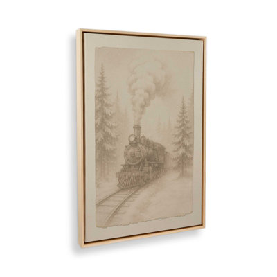 Impression sur toile Steam Over Snow