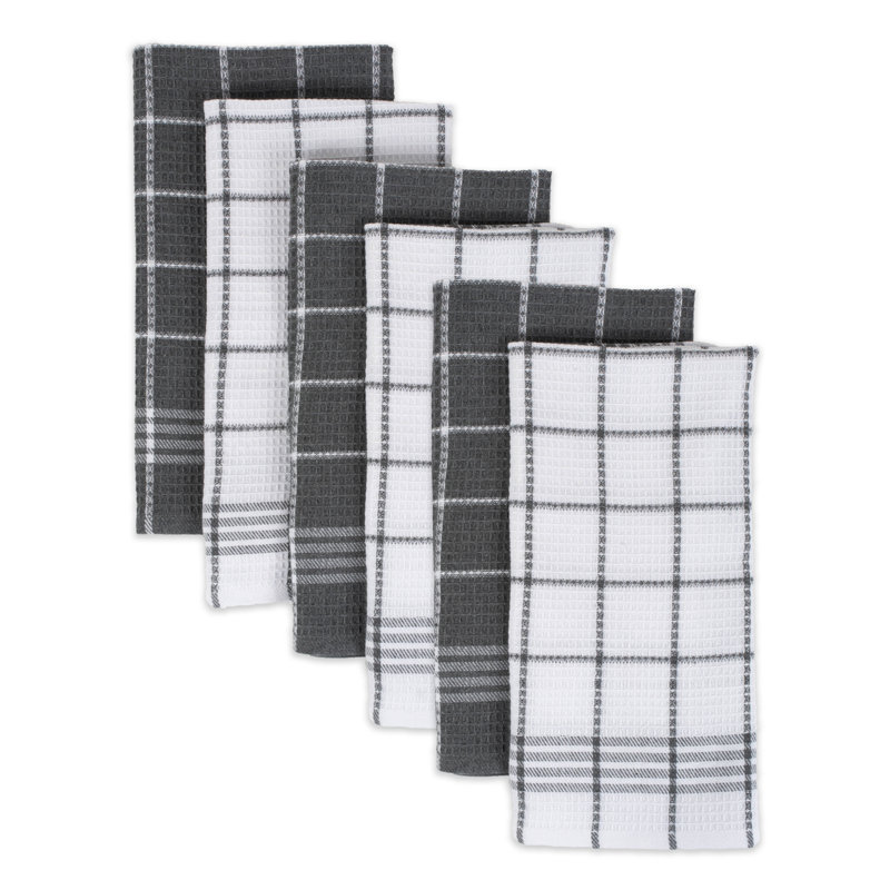 Torchon Waffle Weave, Gris