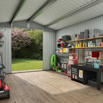 Zackary Outdoor Metal Storage Shed