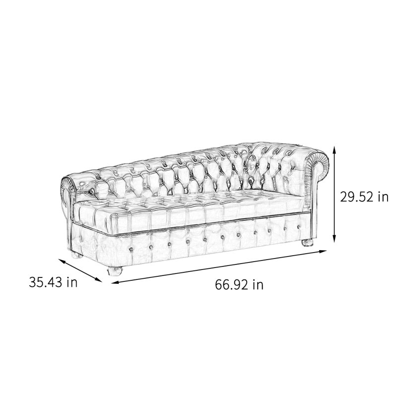 Chaise longue de loisir Neoclassical Home, Orienté à droite