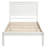 Twin Platform Bed With Headboard, Steady Wood Slat Support, No Box Spring, White Shade Spring Required Robust Slat, Hue-1028384224