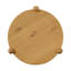 Table de bout ronde en bois avec tablette en ruppie maritime Arnkell-1578685527