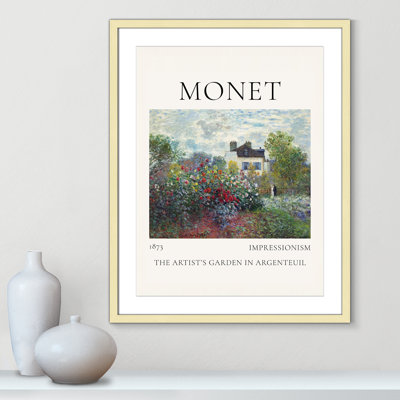 Artists Garden in Argenteuil Print by Claude Monet