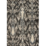 Jazz Hand Knotted Wool Area Rug in Charcoal