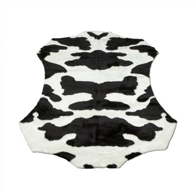 Cow Faux Fur Washable Area Rug