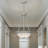  Marti 3-Light Indoor Brushed Nickel Hanging Pendant with Alabaster Melon Glass Bowl-1817860462